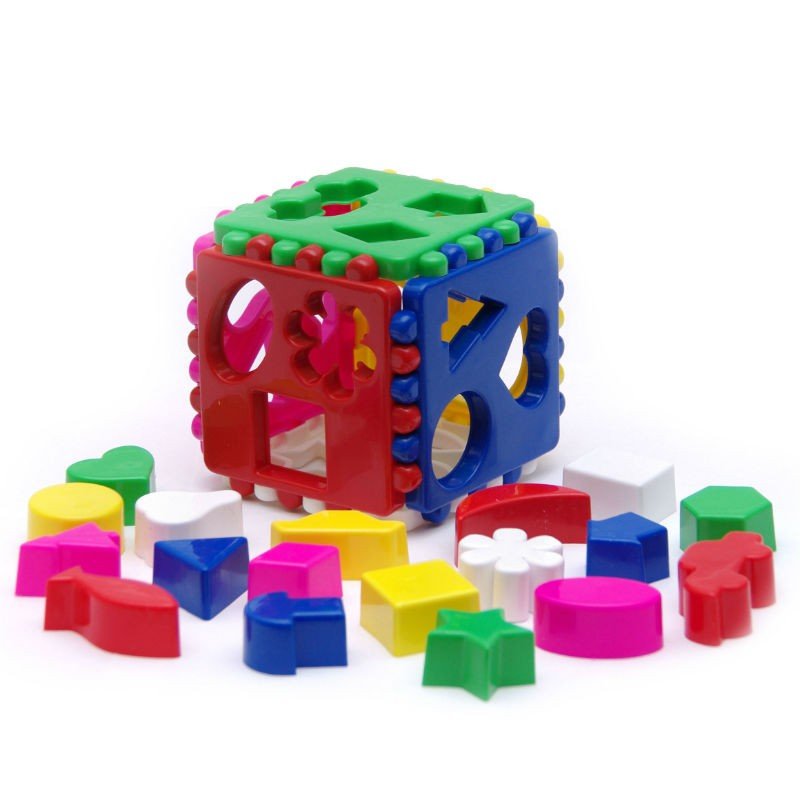 Деревянный конструктор «Кубики» 82 детали