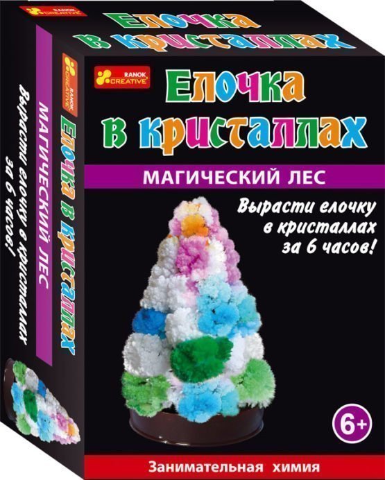 Набор для опытов «Елочка в кристаллах (разноцветная)»
