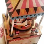 Деревянный 3D конструктор — музыкальная шкатулка Robotime «Карусель»